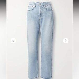 AGoldE 90 Pinch Waist High Rise Jean Light Wash